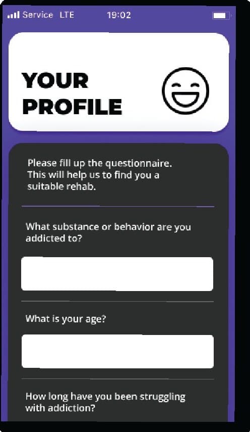 Your profile screen