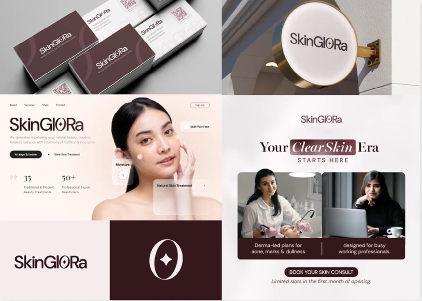 SkinGlora brand applications