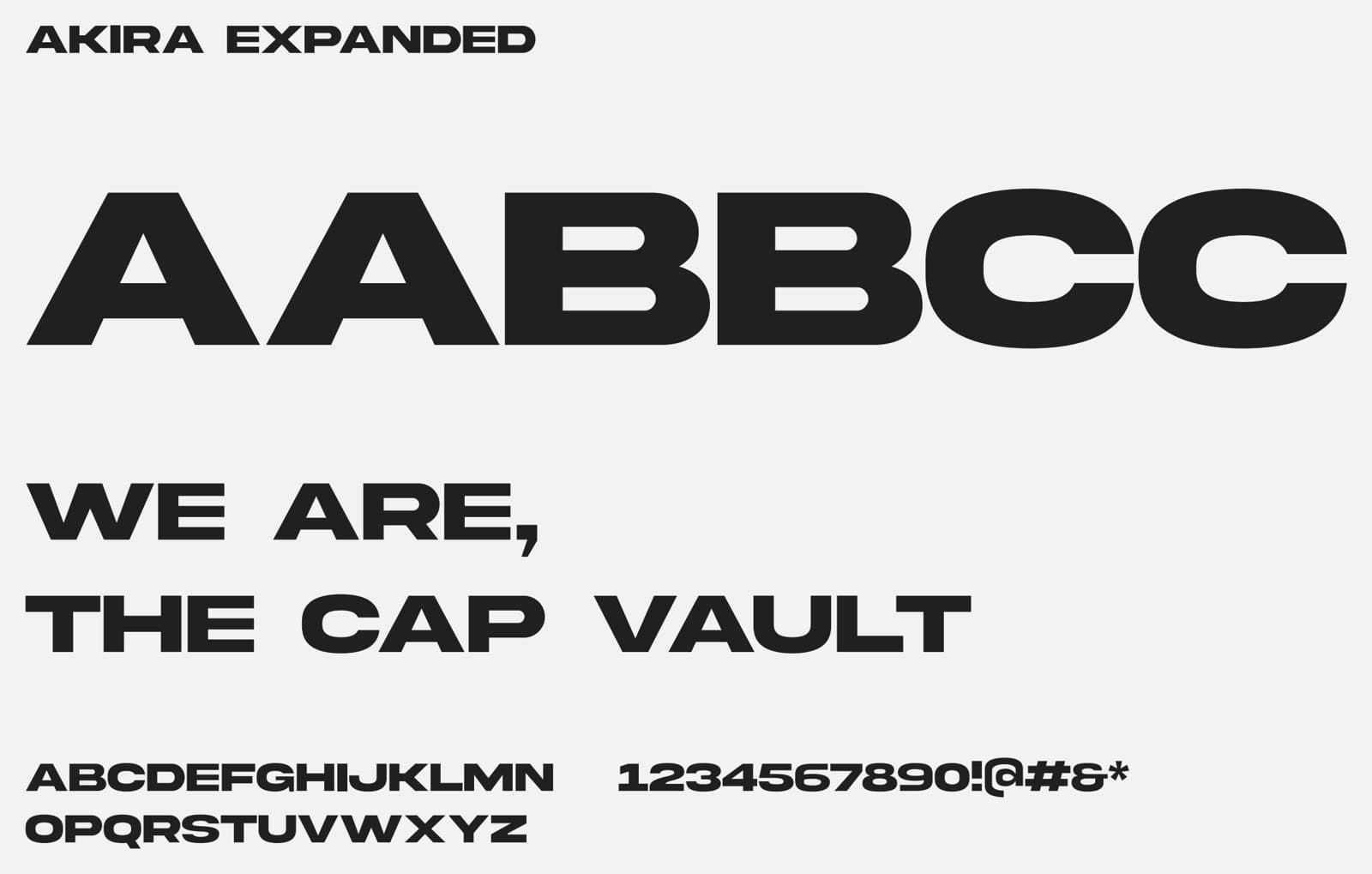 Akira Expanded specimen: WE ARE, THE CAP VAULT