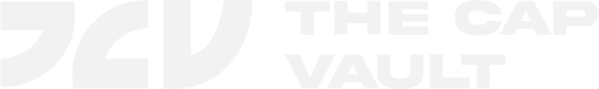 Secondary logo: TCV monogram with THE CAP VAULT